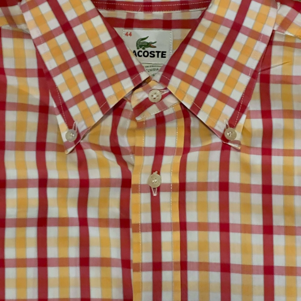Lacoste button down shirt. Size 44